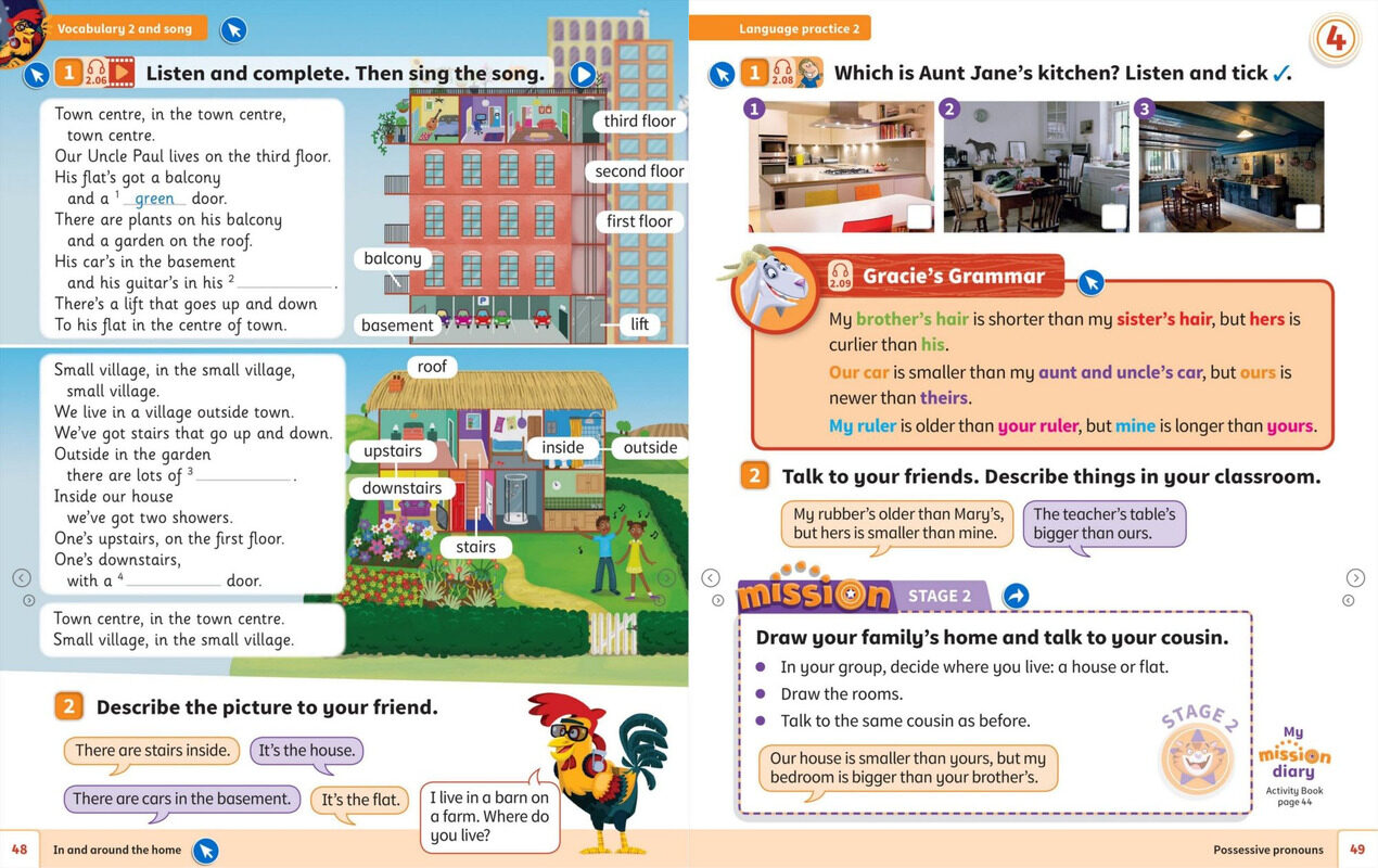 04 The family at home绘本故事第4页