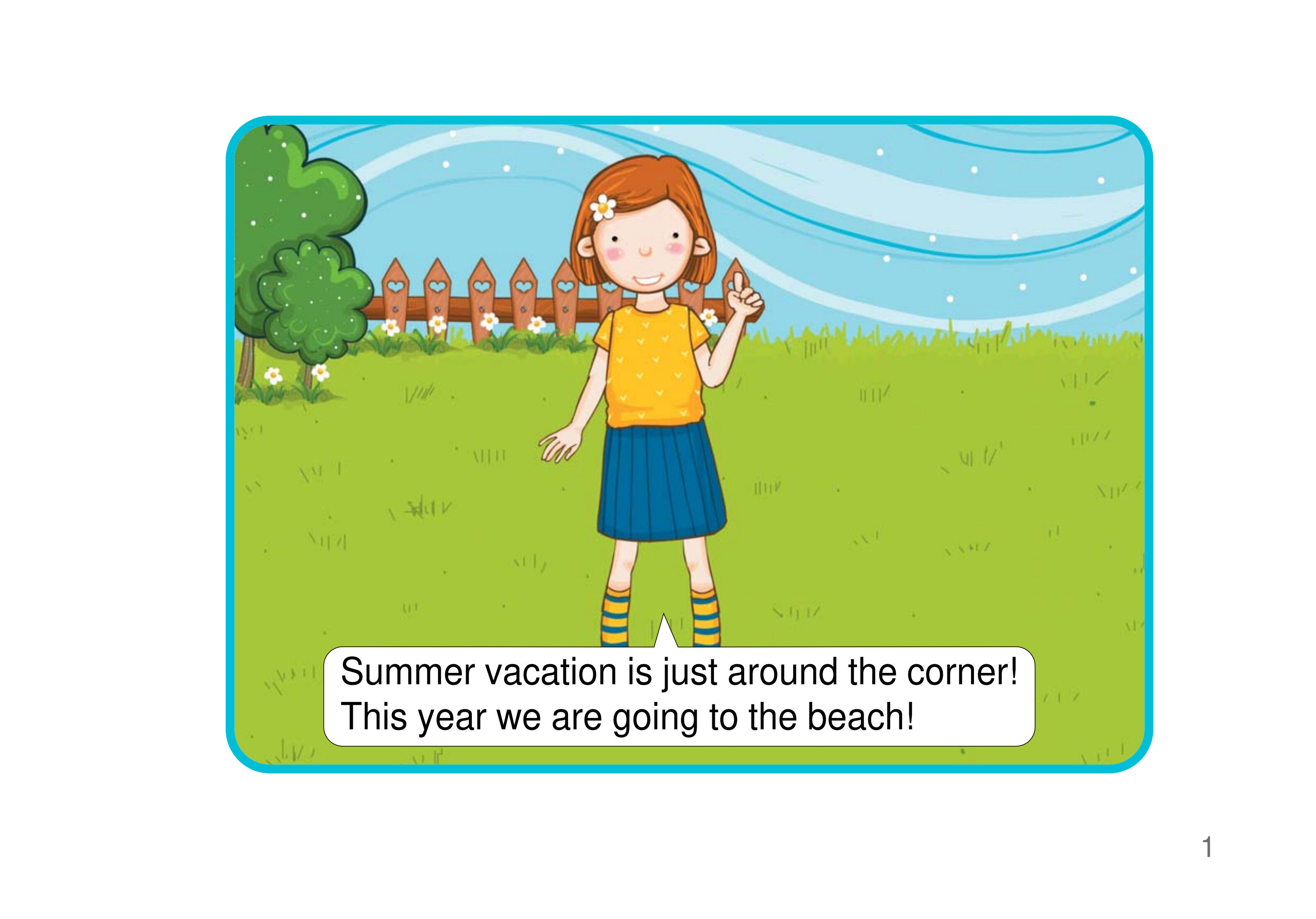 Summer Vacation绘本故事第2页