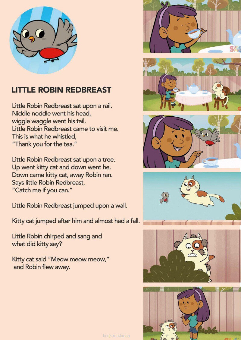 Little Robin Redbreast绘本故事第2页
