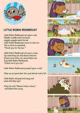Little Robin Redbreast绘本故事第2页