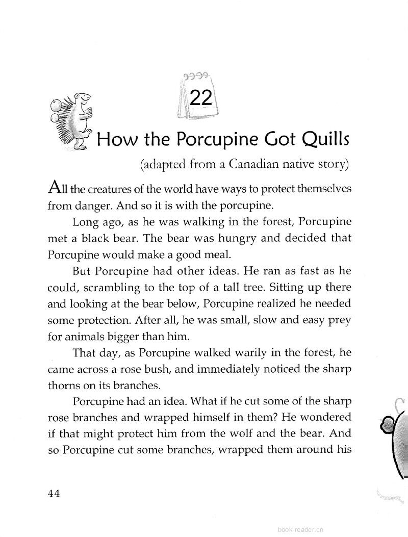 How the Porcupine Got Quills绘本故事第2页