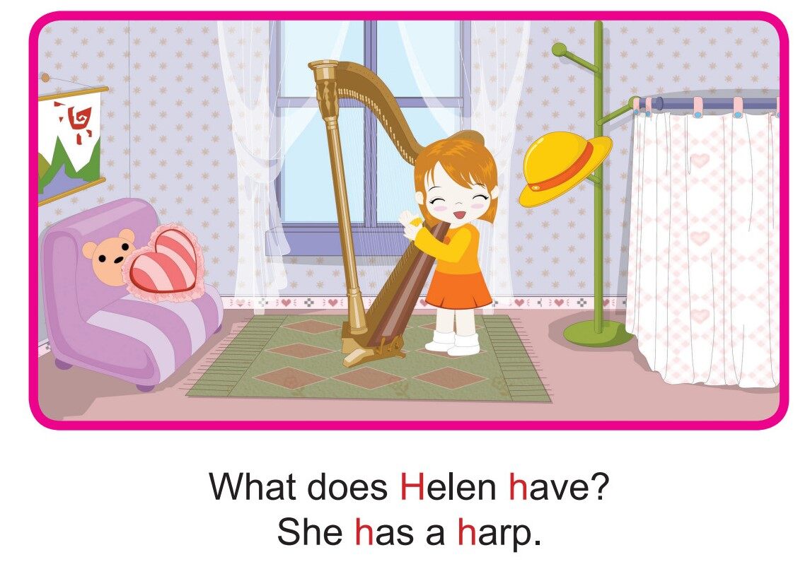 'H' words -  What Does Helen Have绘本故事第3页