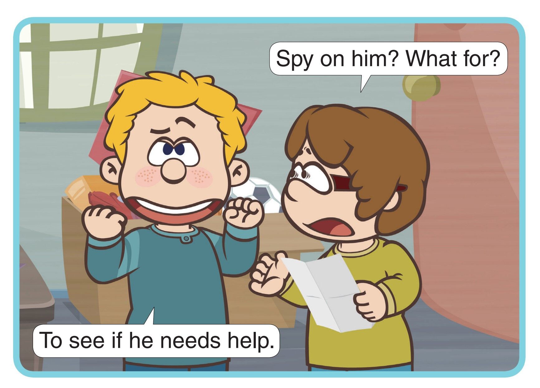 Spying on Mr. Lenny绘本故事第4页