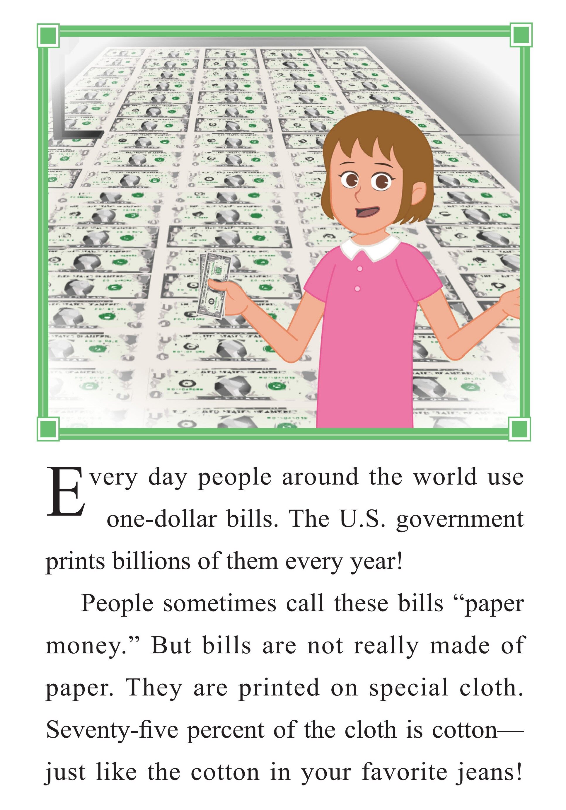 The Hard Life of Dollar Bills绘本故事第2页