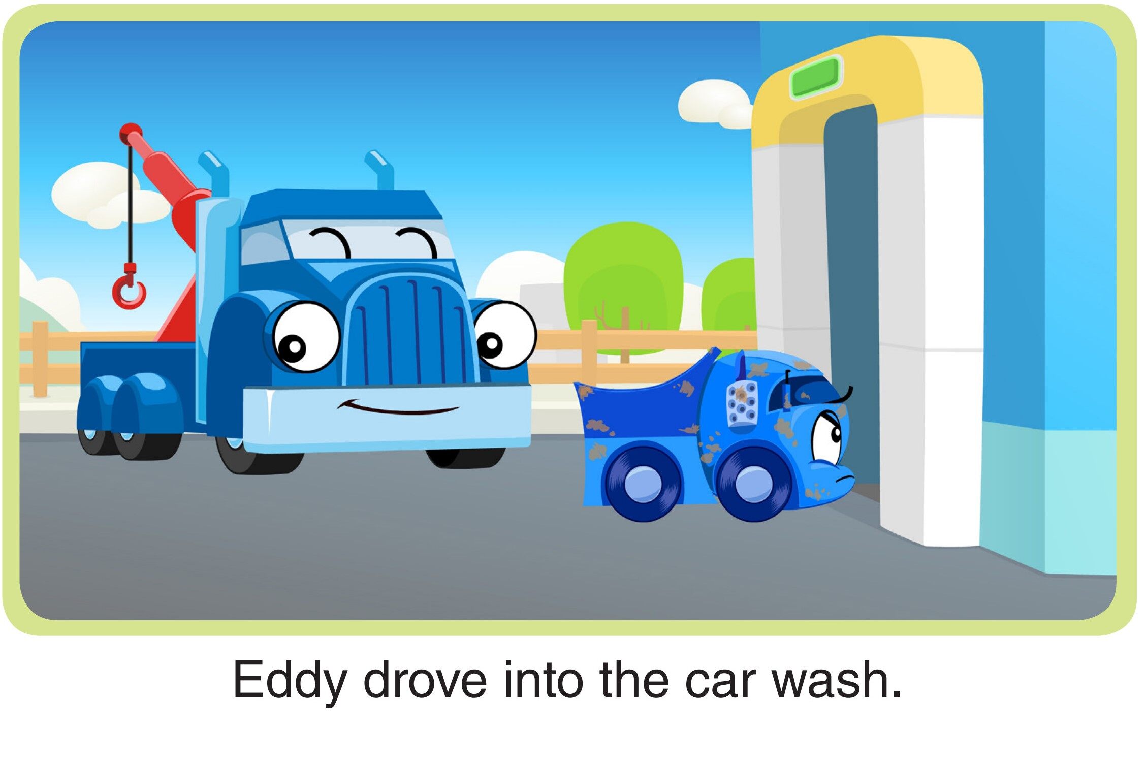 Eddy in the Car Wash绘本故事第3页