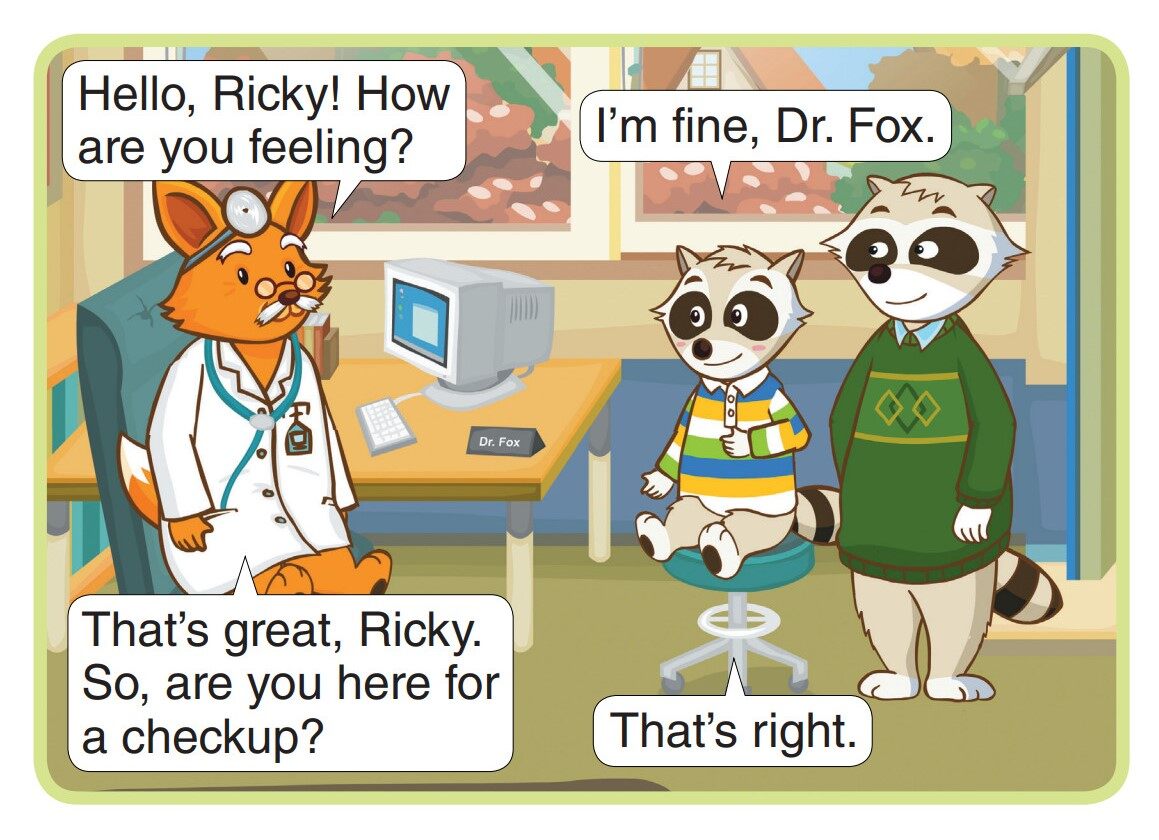 Getting a Checkup绘本故事第2页