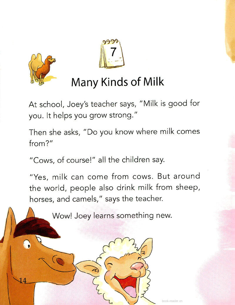 Many Kinds of Milk绘本故事第2页