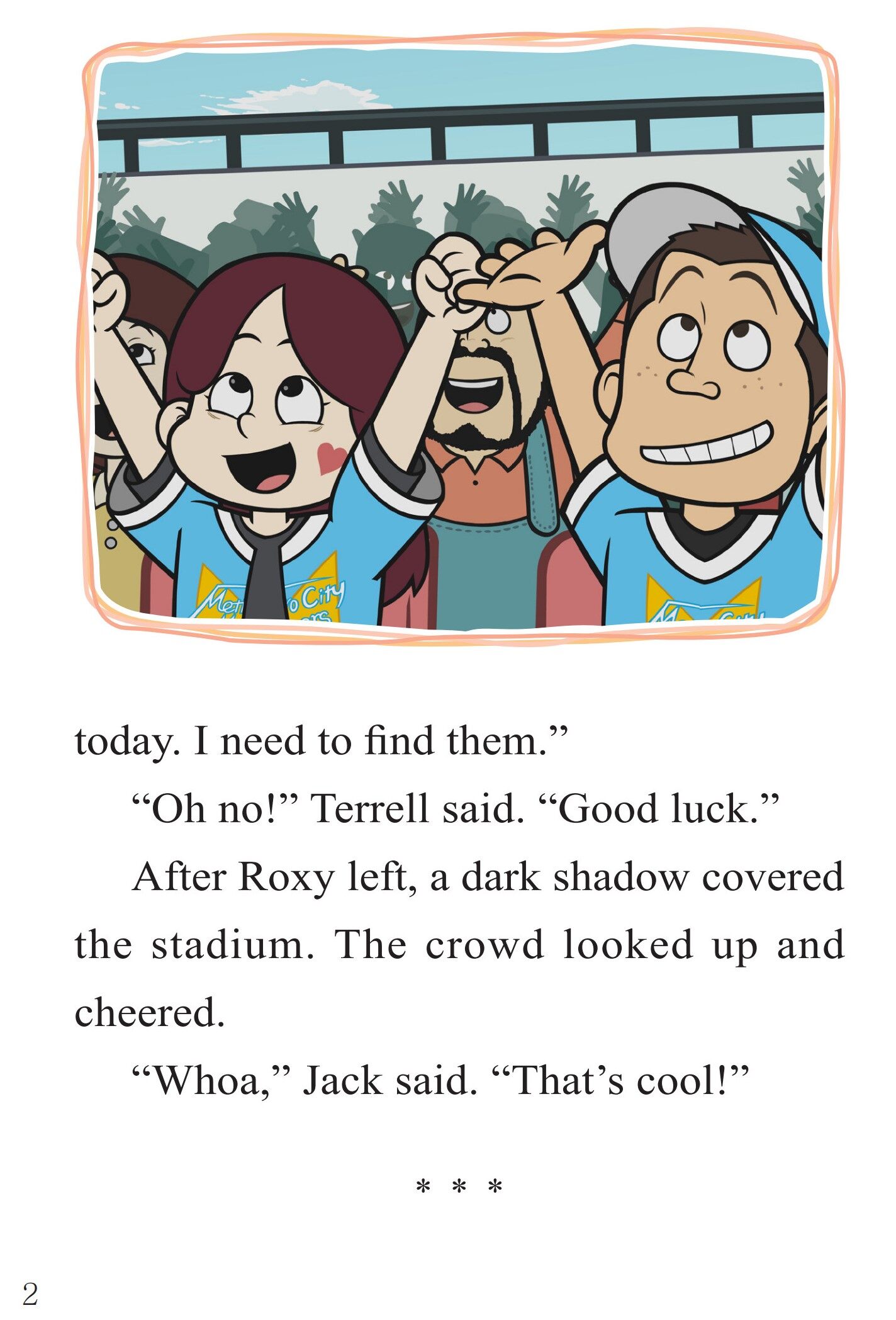 A Problem at the Stadium绘本故事第4页