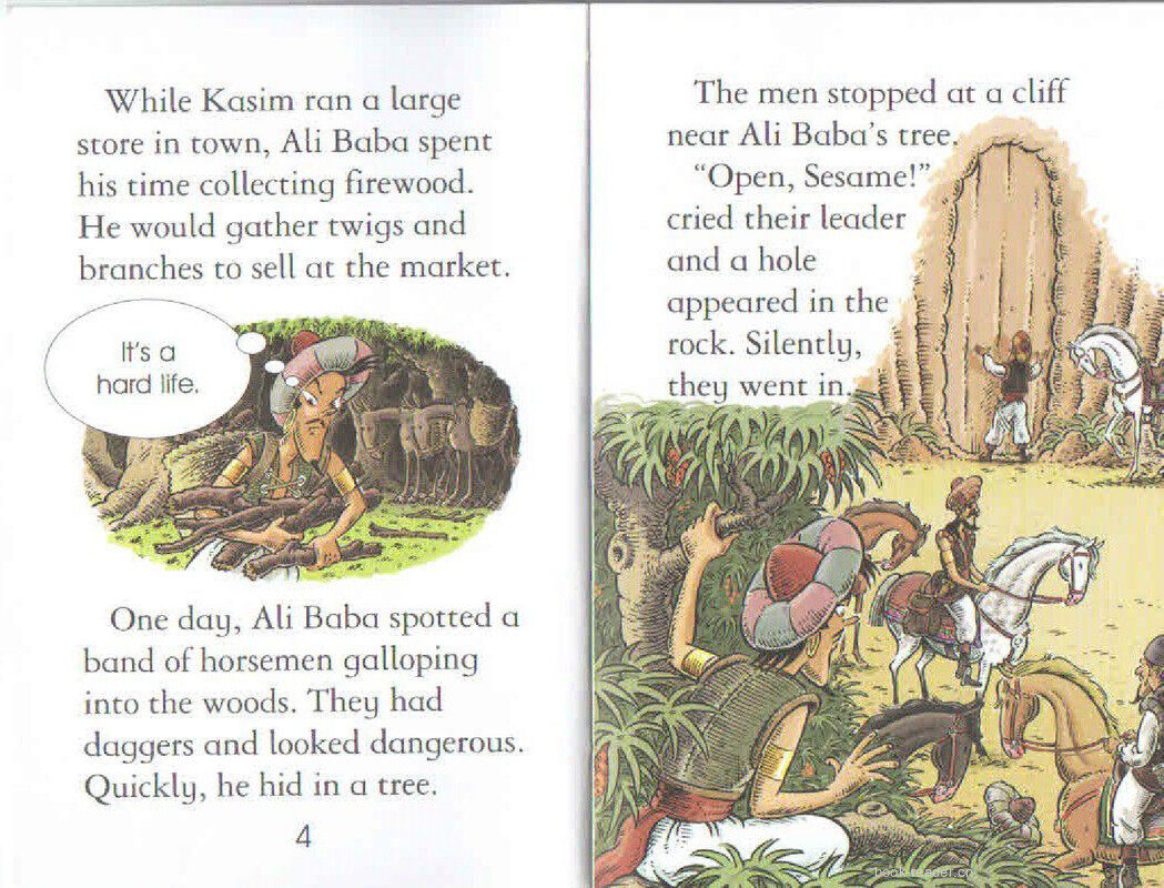 Alibaba and Forty Thieves绘本故事第4页