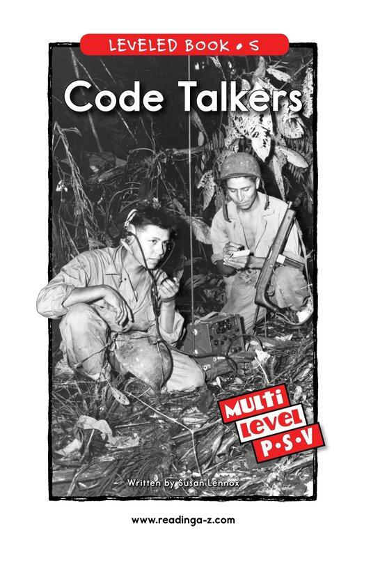 Code Talkers绘本故事第2页