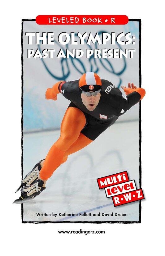 The Olympics Past and Present绘本故事第2页