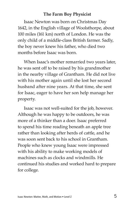Isaac Newton:Matter,Math,and Motion绘本故事第4页