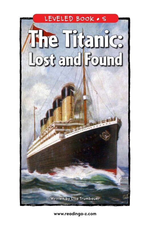 The Titanic Lost and Found绘本故事第2页