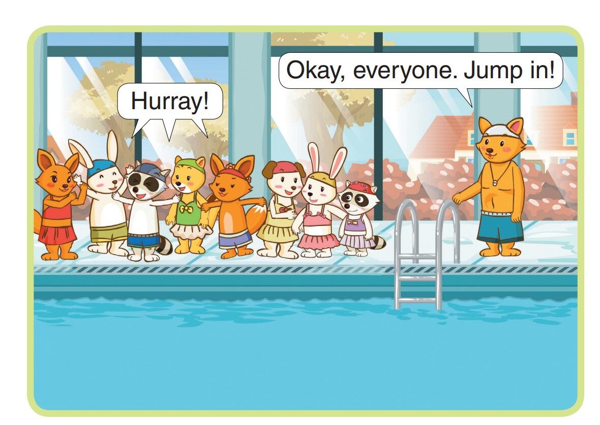 Rachel's First Swimming Lesson绘本故事第3页