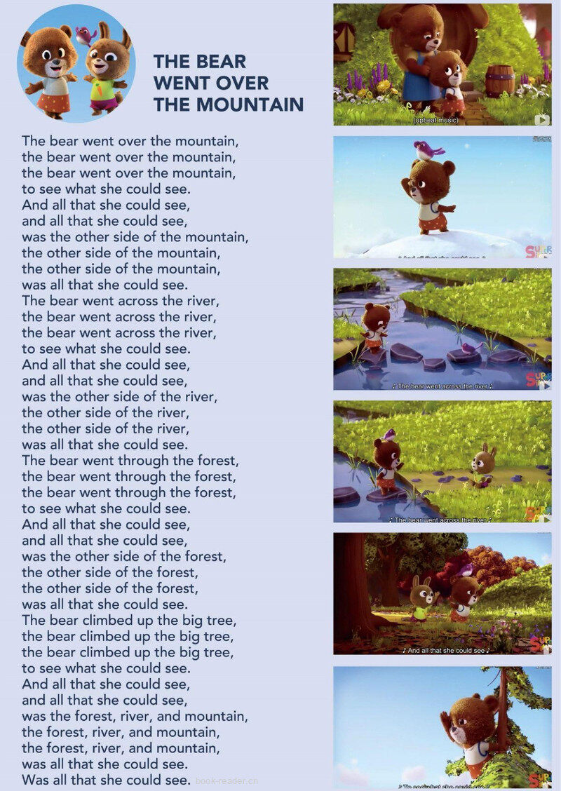 The Bear Went Over The Mountain绘本故事第2页