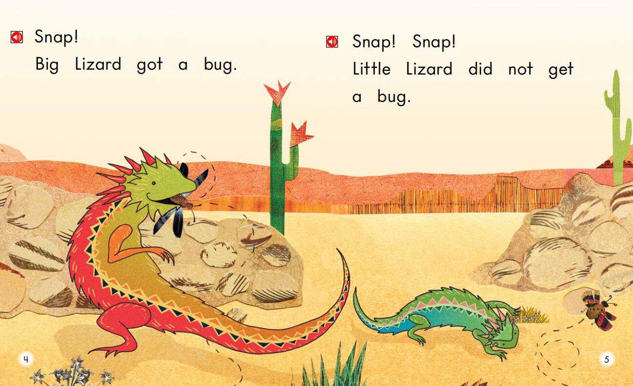 Big Lizard,Little Lizard绘本故事第4页