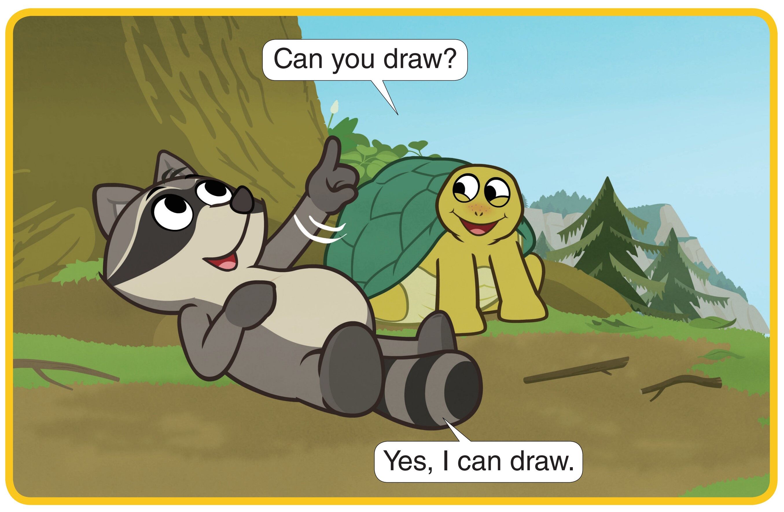 I Can Draw绘本故事第2页