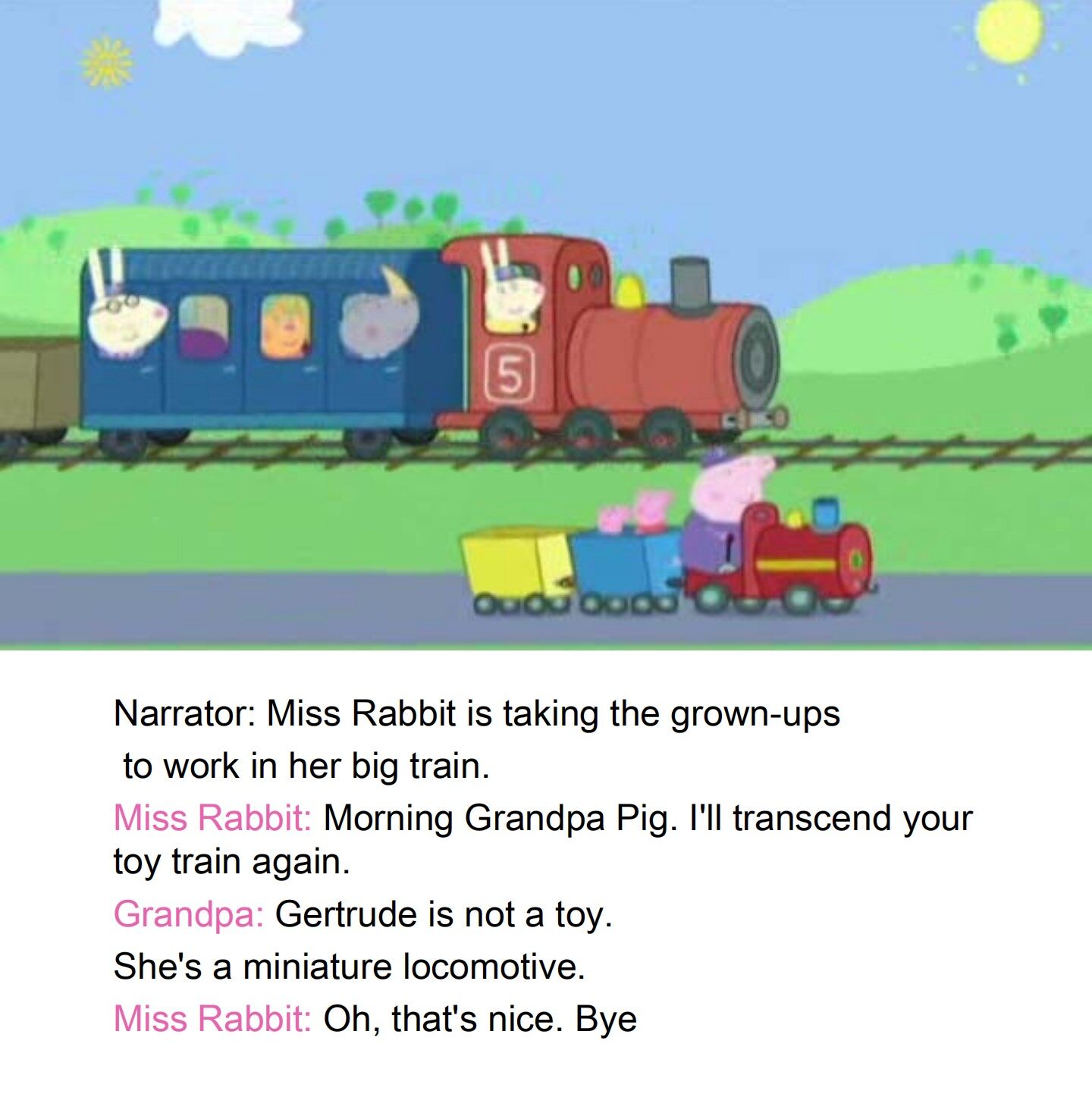 Grandpa Pig's Train to the Rescue绘本故事第5页