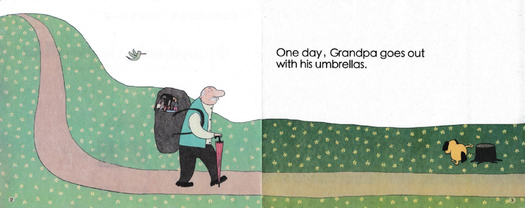 Grandpas Umbrellas绘本故事第3页