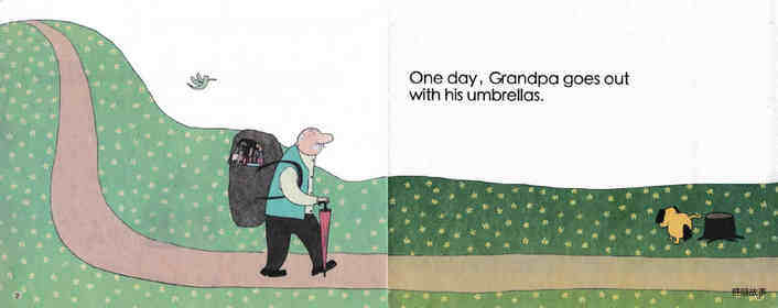 Grandpas Umbrellas绘本故事第3页