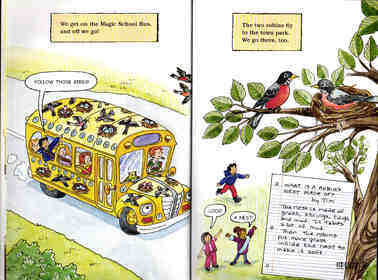 Magic School Bus Flies from the Nest绘本故事第5页
