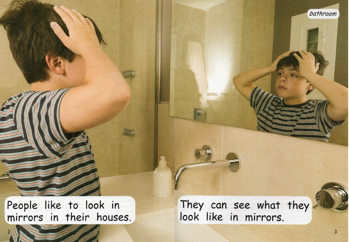 look in the mirror绘本故事第3页