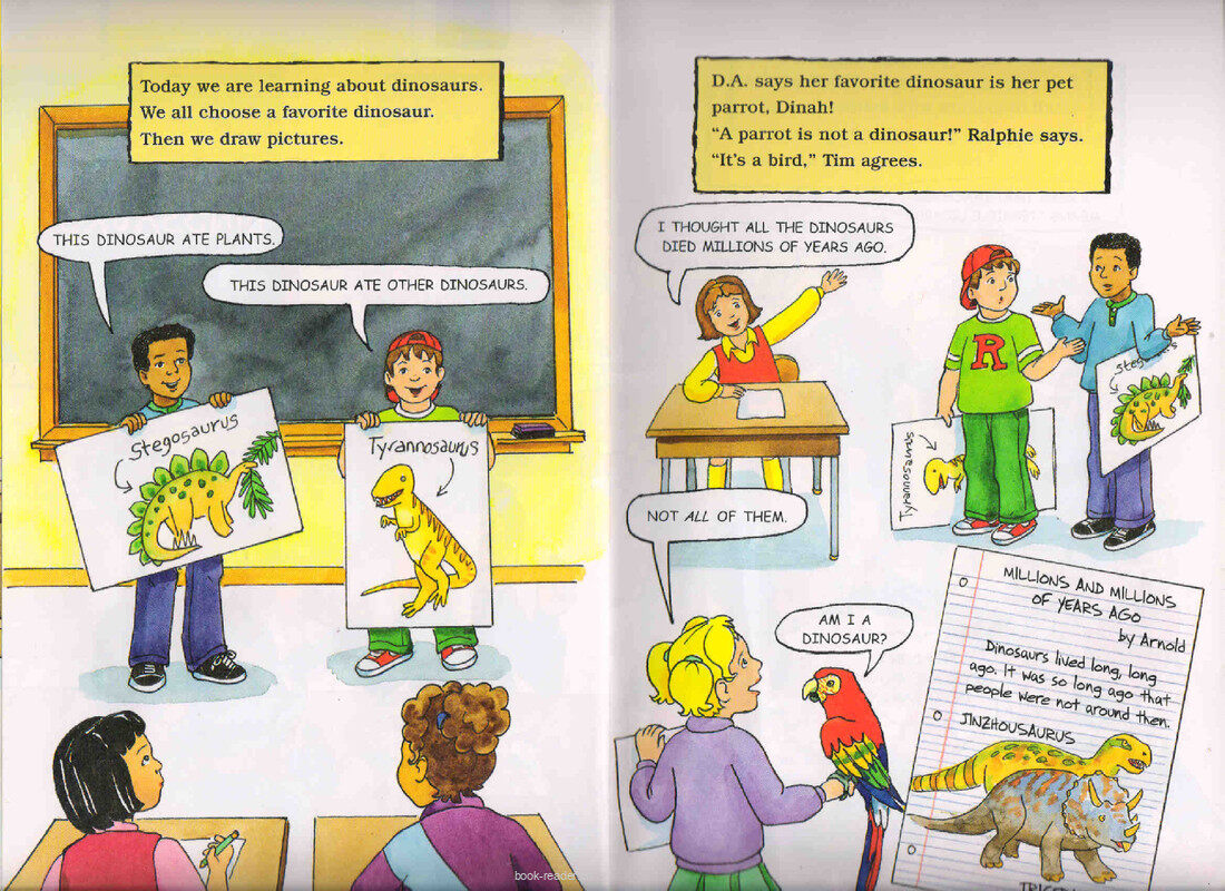 Magic School Bus Flies With the Dinosaurs绘本故事第4页