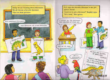 Magic School Bus Flies With the Dinosaurs绘本故事第4页