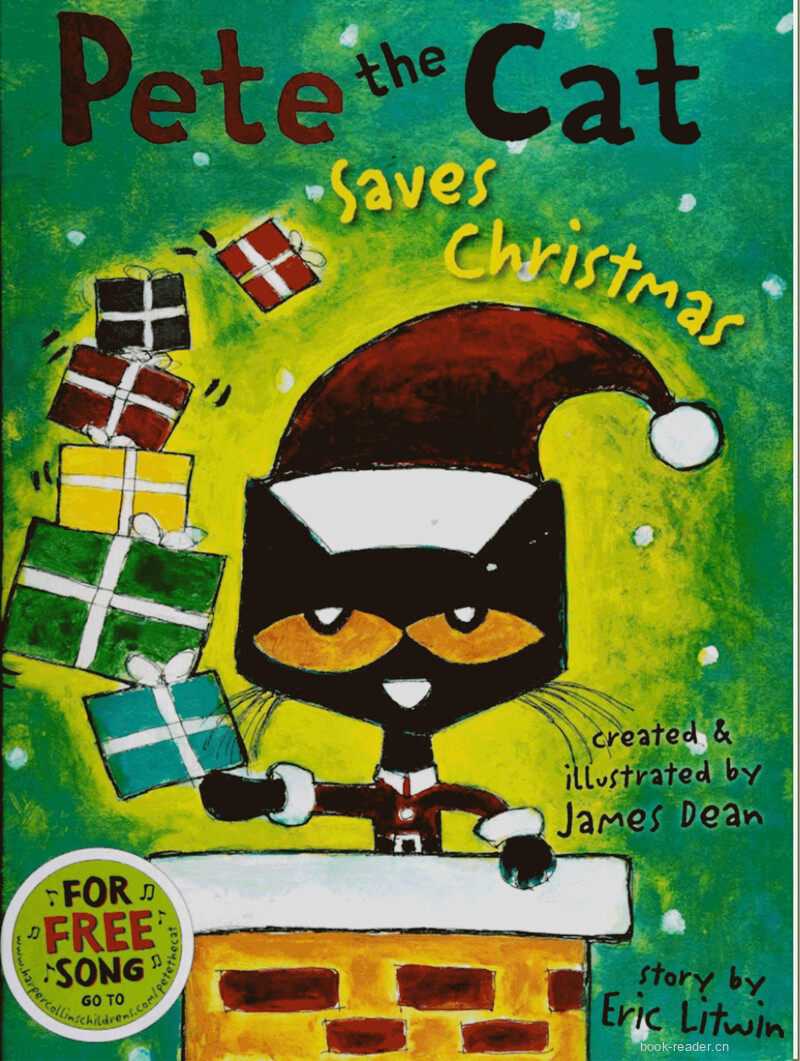 Pete the Cat Saves Christmas绘本故事第2页