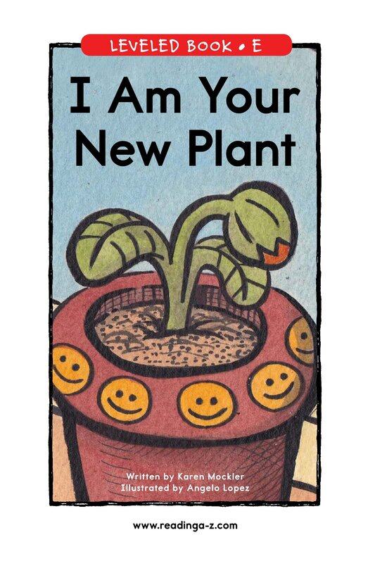 I Am Your New Plant绘本故事第2页