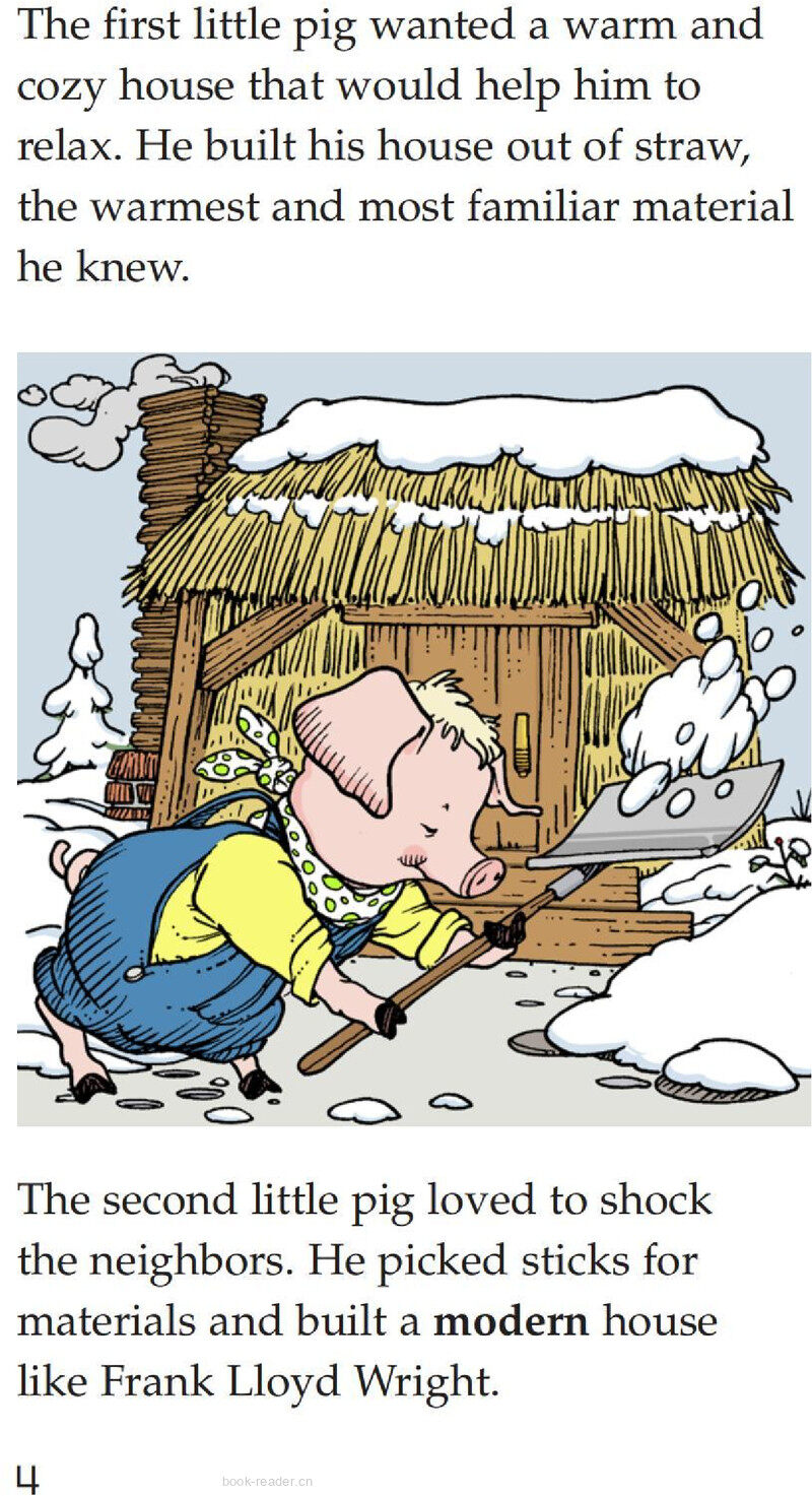 Three Little Pigs The Wolf's Story绘本故事第4页