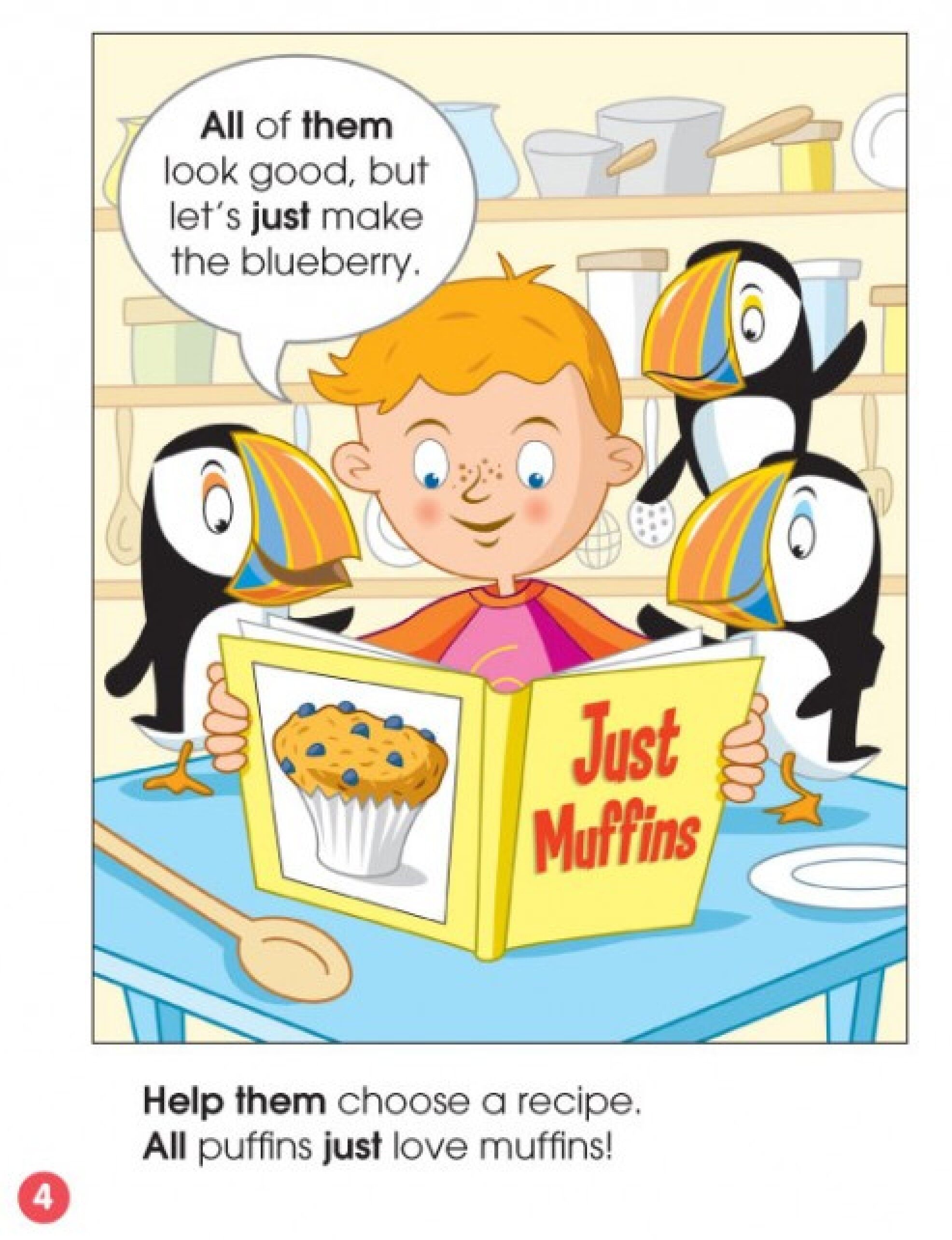 All Puffins Just Love Muffins绘本故事第4页