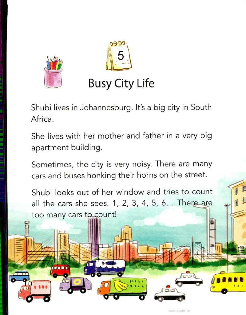 Busy City Life绘本故事第2页