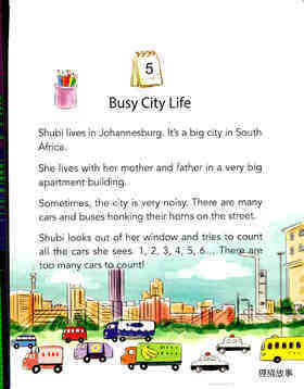 Busy City Life绘本故事第2页