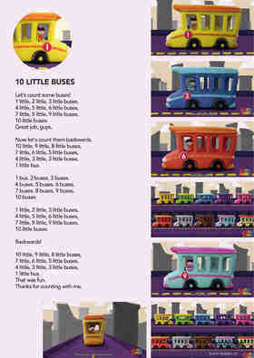 10 Little Buses绘本故事第2页
