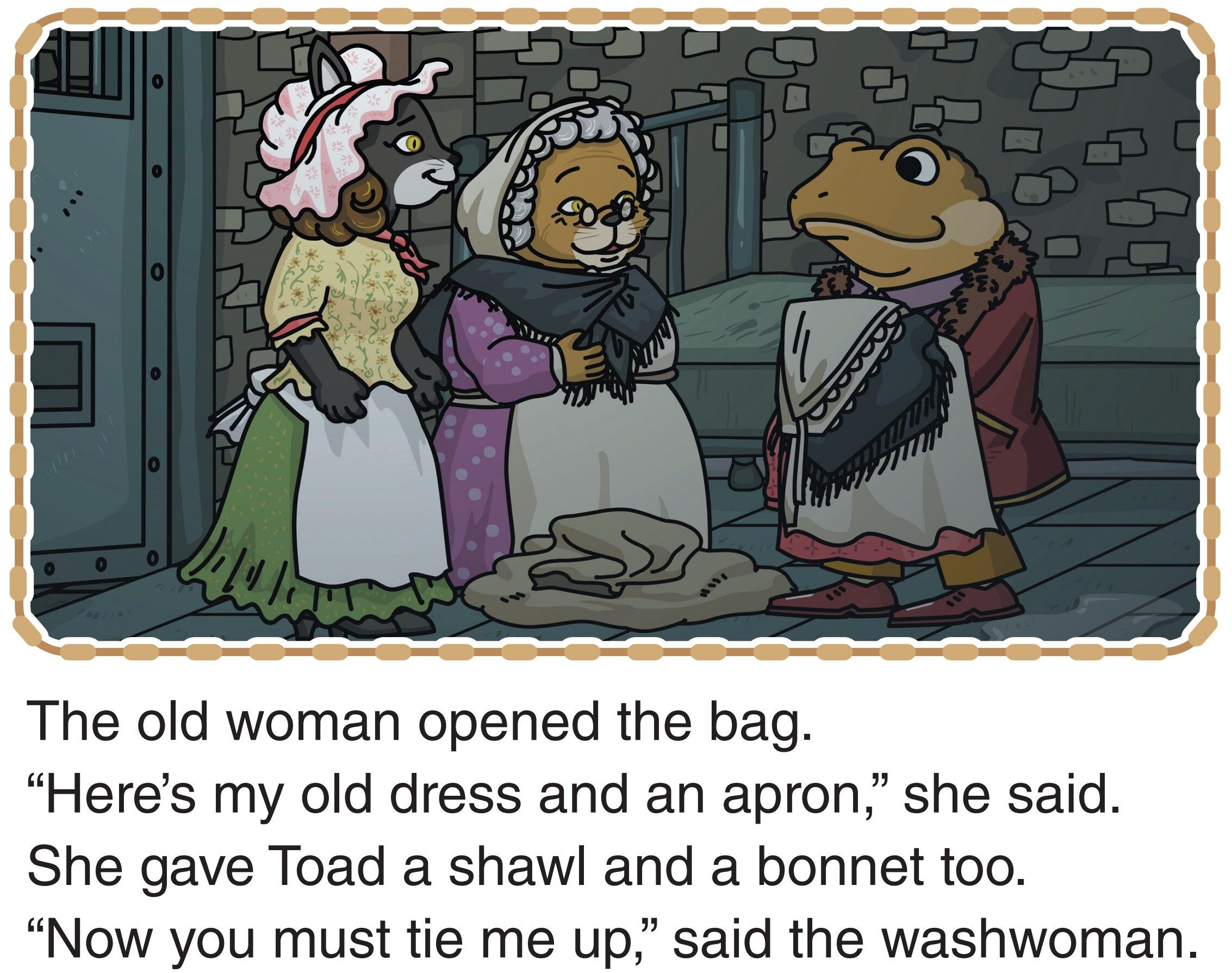 Toad and the Washwoman绘本故事第5页