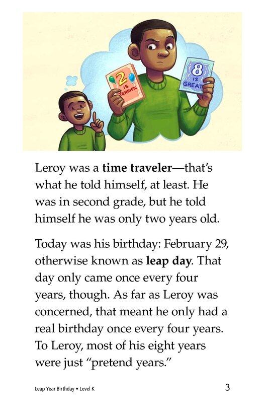 Leap Year Birthday绘本故事第3页