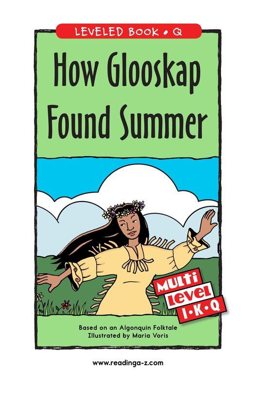 How Glooskap Found Summer绘本故事第2页