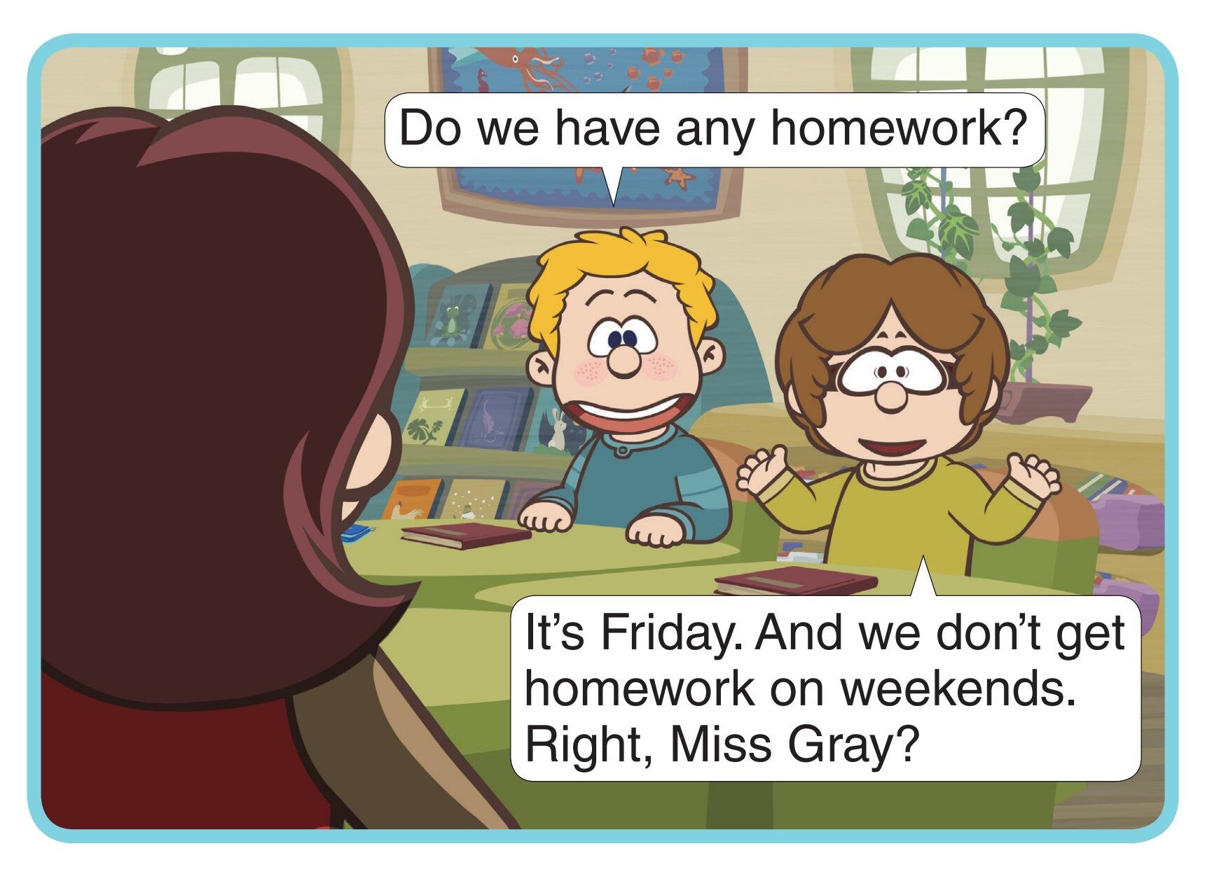 Jenna's Busy Day绘本故事第2页