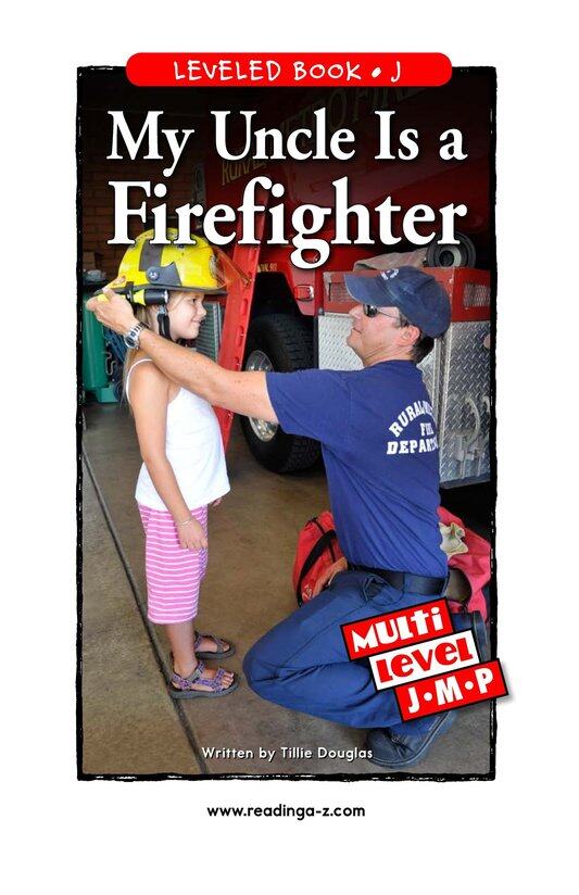 My Uncle Is a Firefighter绘本故事第2页