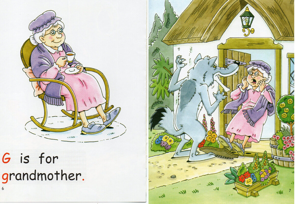 red riding hood绘本故事第5页