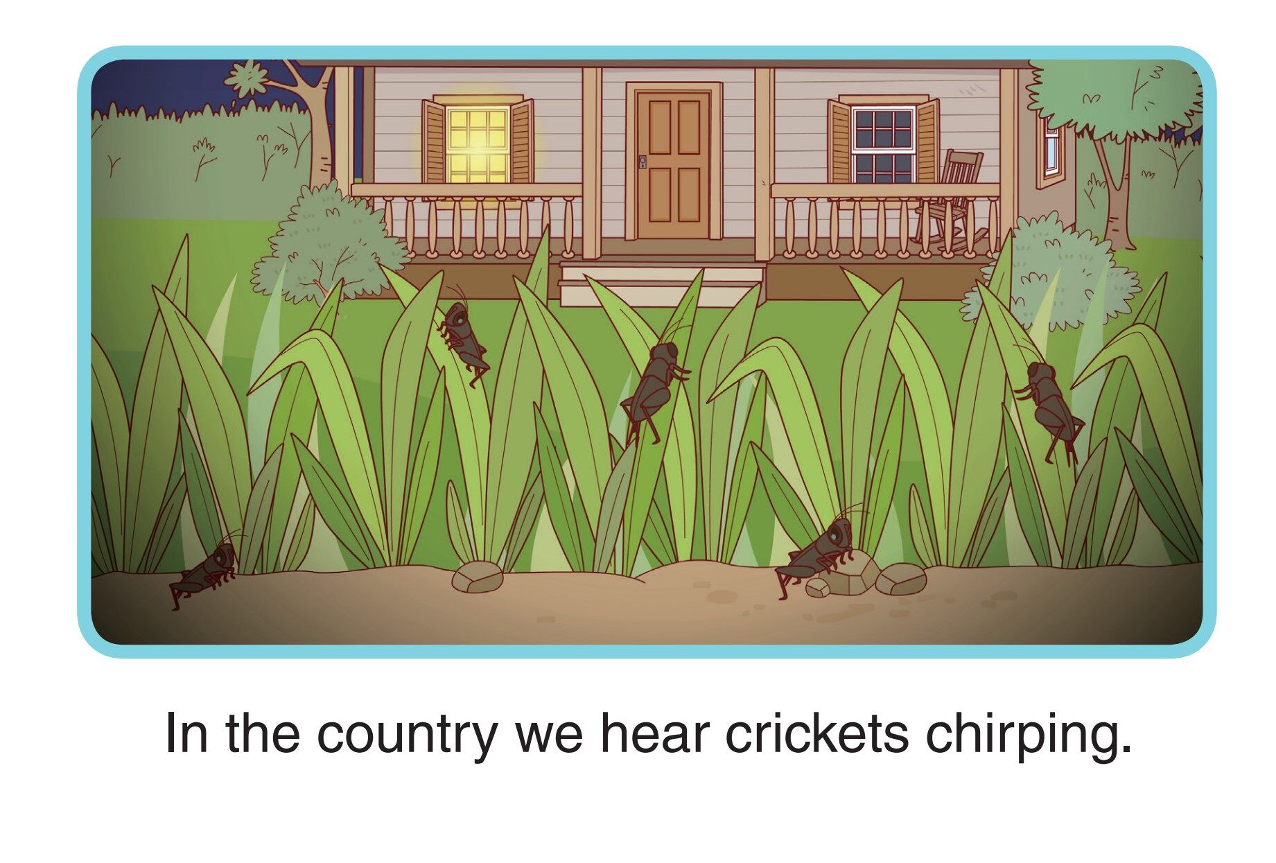 City Sounds and Country Sounds绘本故事第5页