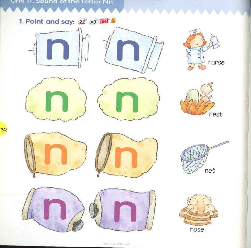 11 Sound of the Letter Nn绘本故事第3页