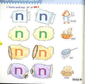 11 Sound of the Letter Nn绘本故事第3页