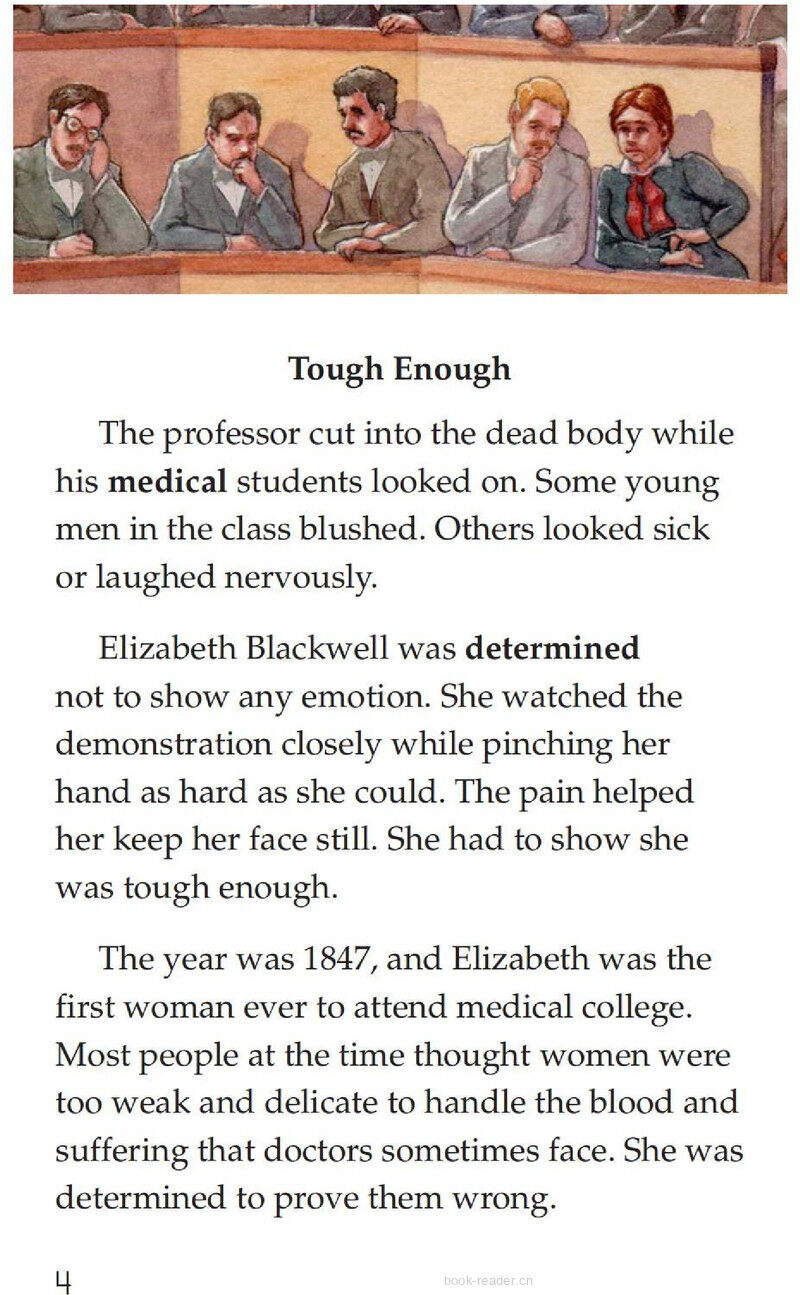 Elizabeth Blackwell America's First Woman Doctor绘本故事第3页