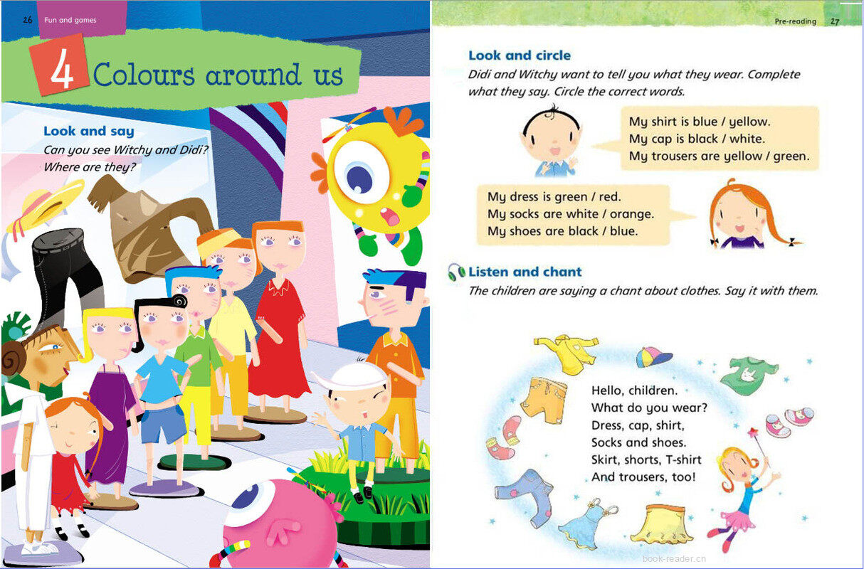 1A Unit 4 Colours around us绘本故事第2页