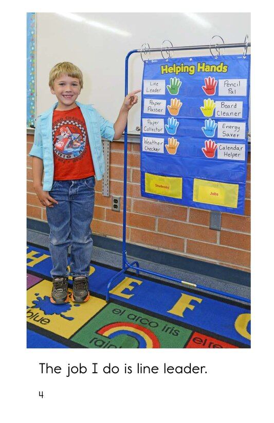 Jobs We Do at School绘本故事第4页