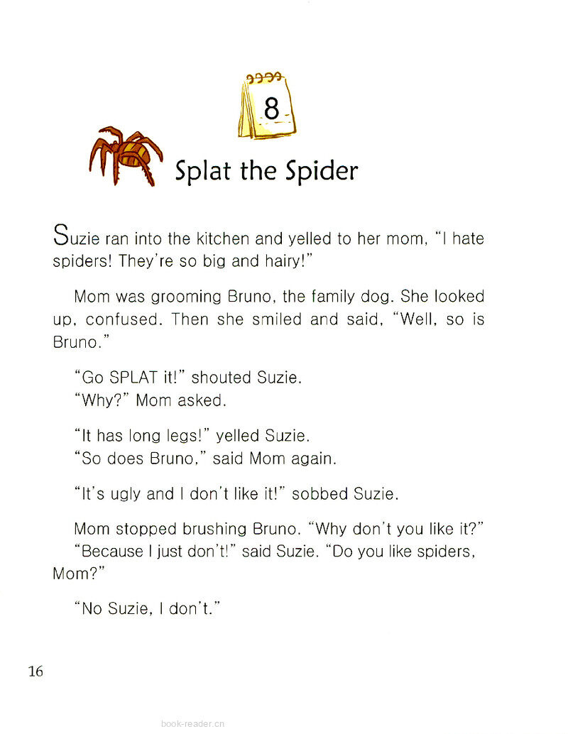 Splat the Spider绘本故事第2页