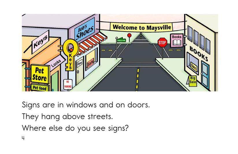 Signs Are Everywhere绘本故事第4页