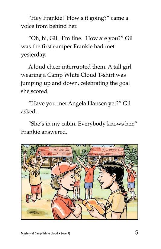 Mystery at Camp White Cloud绘本故事第4页